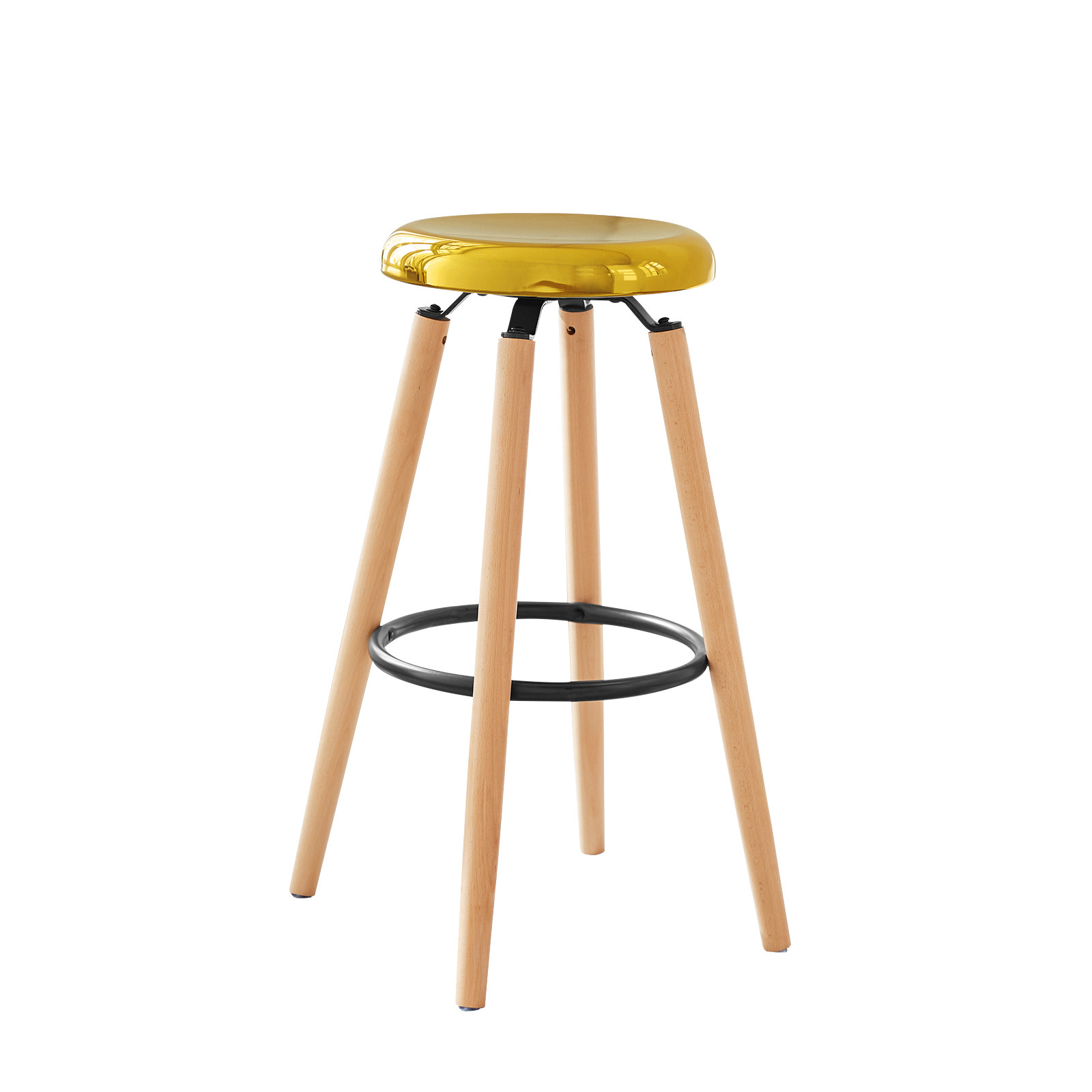 SoBuy Krzesło barowe Złoty 39x39x73cm FST89-G