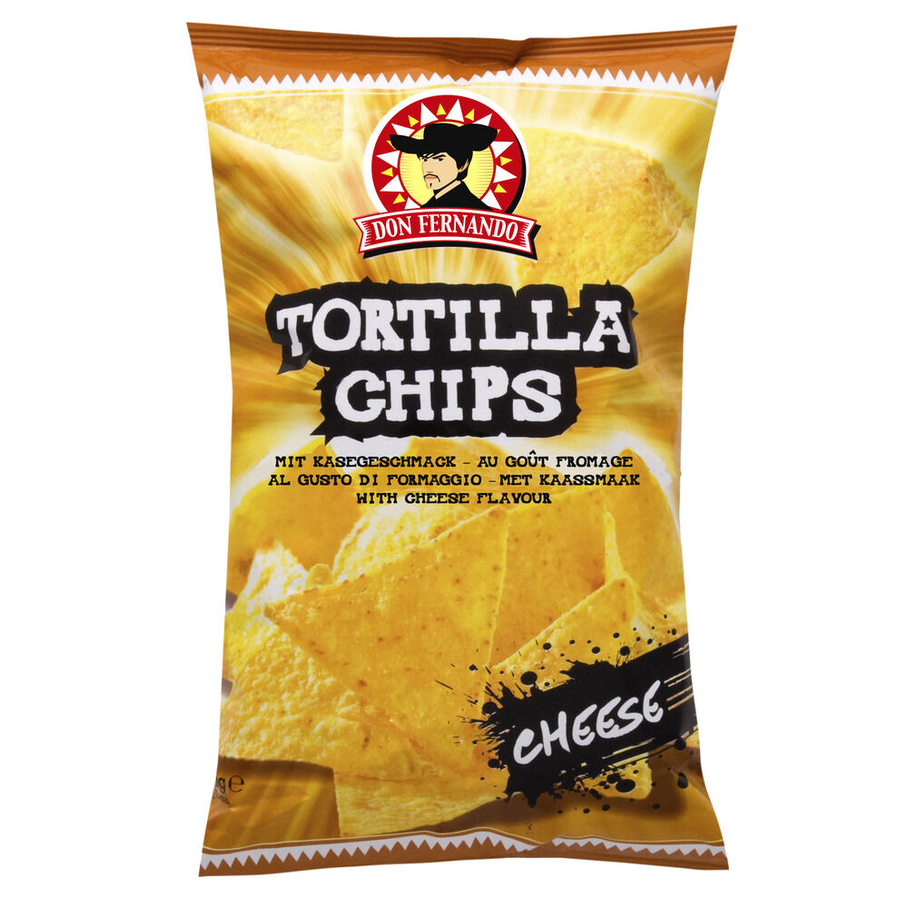 Tortillas chips au maïs go&ucirc;t fromage 200g