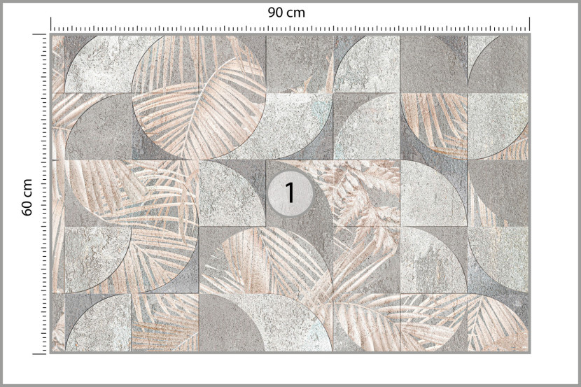 Fototapeta Wzór Geometryczny Na Betonie 90x60cm