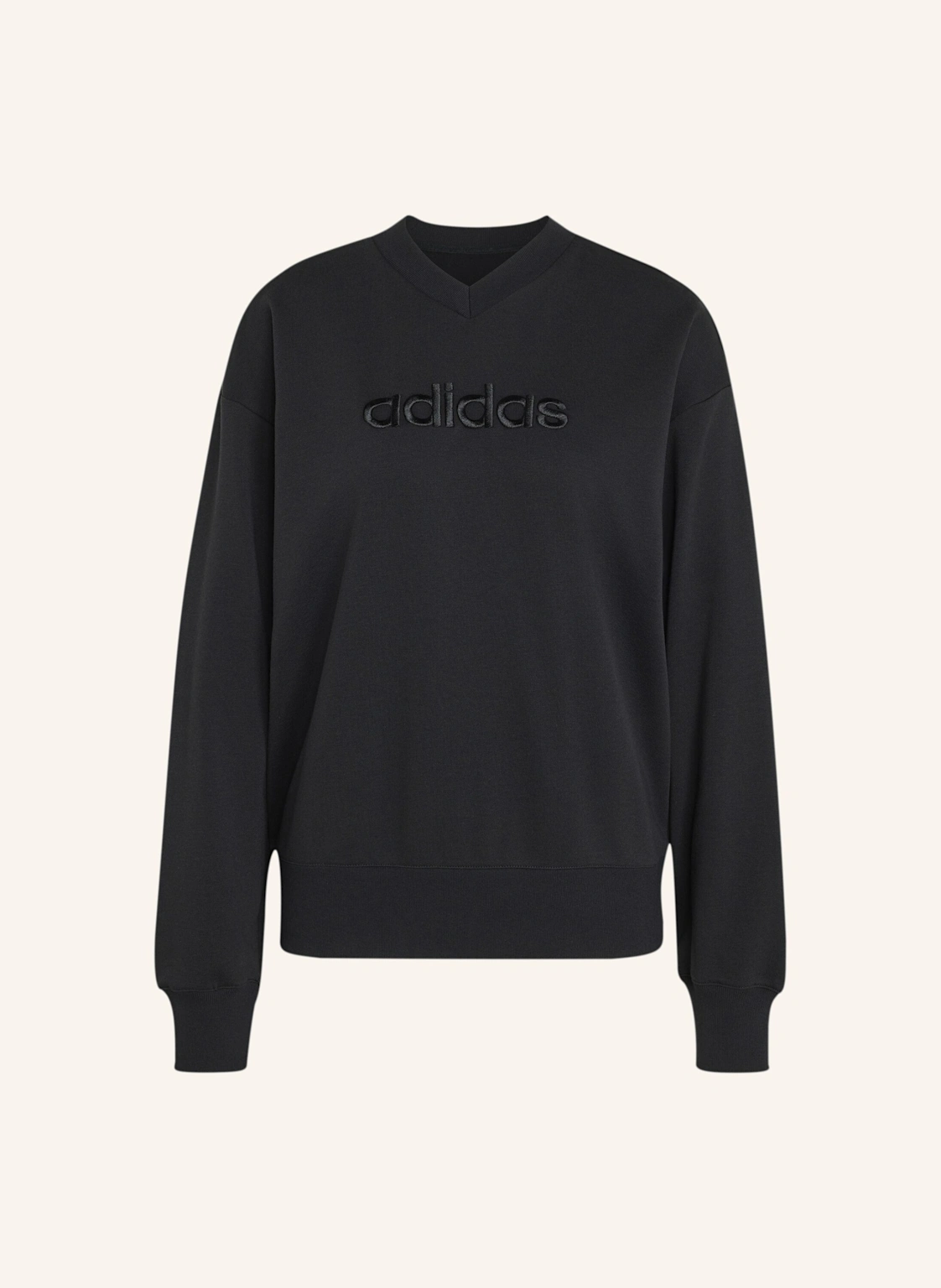 adidas SEASONAL ESSENTIALS SATIN-SWEATSHIRT, V-AUSSCHNITT