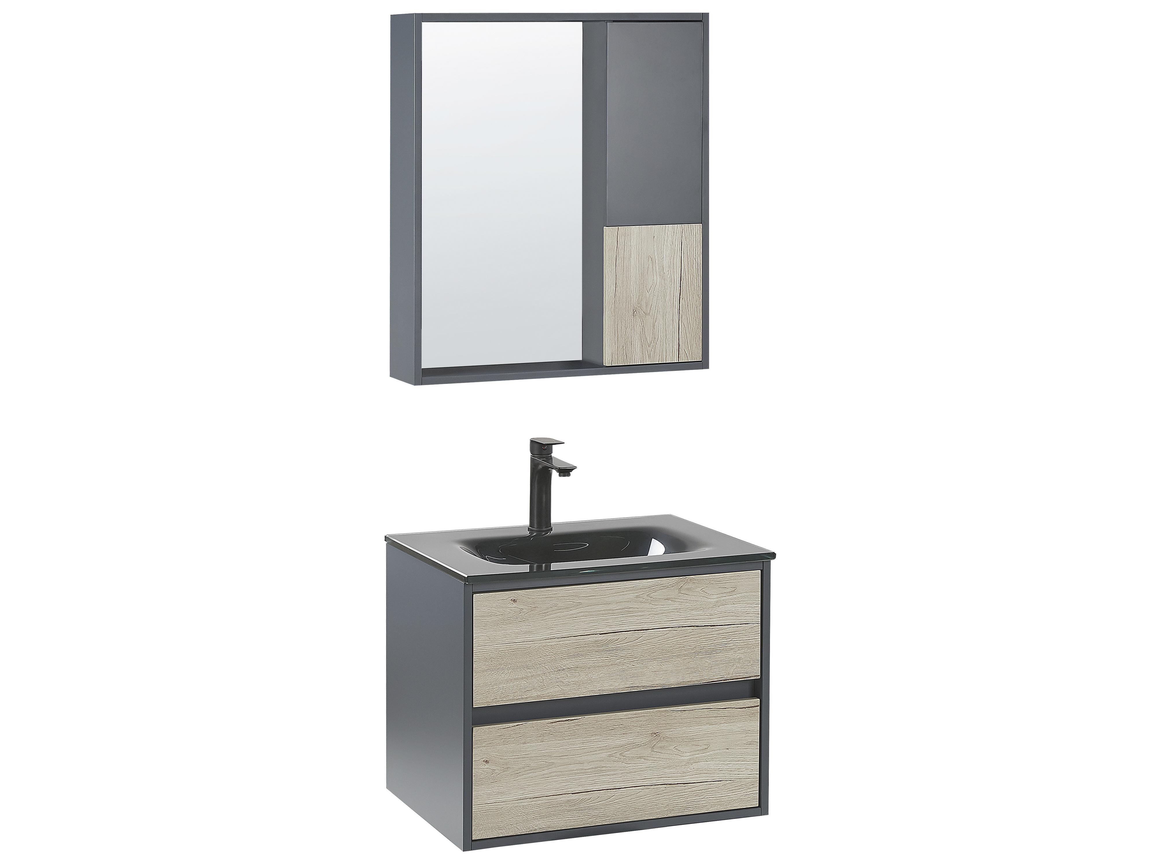 Bathroom Vanity Set TERUEL Grey