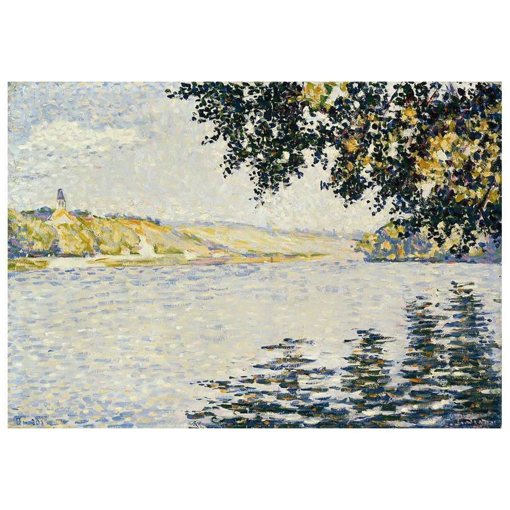- Tableau vue de la Seine à Herblay Paul Signac 50x70cm