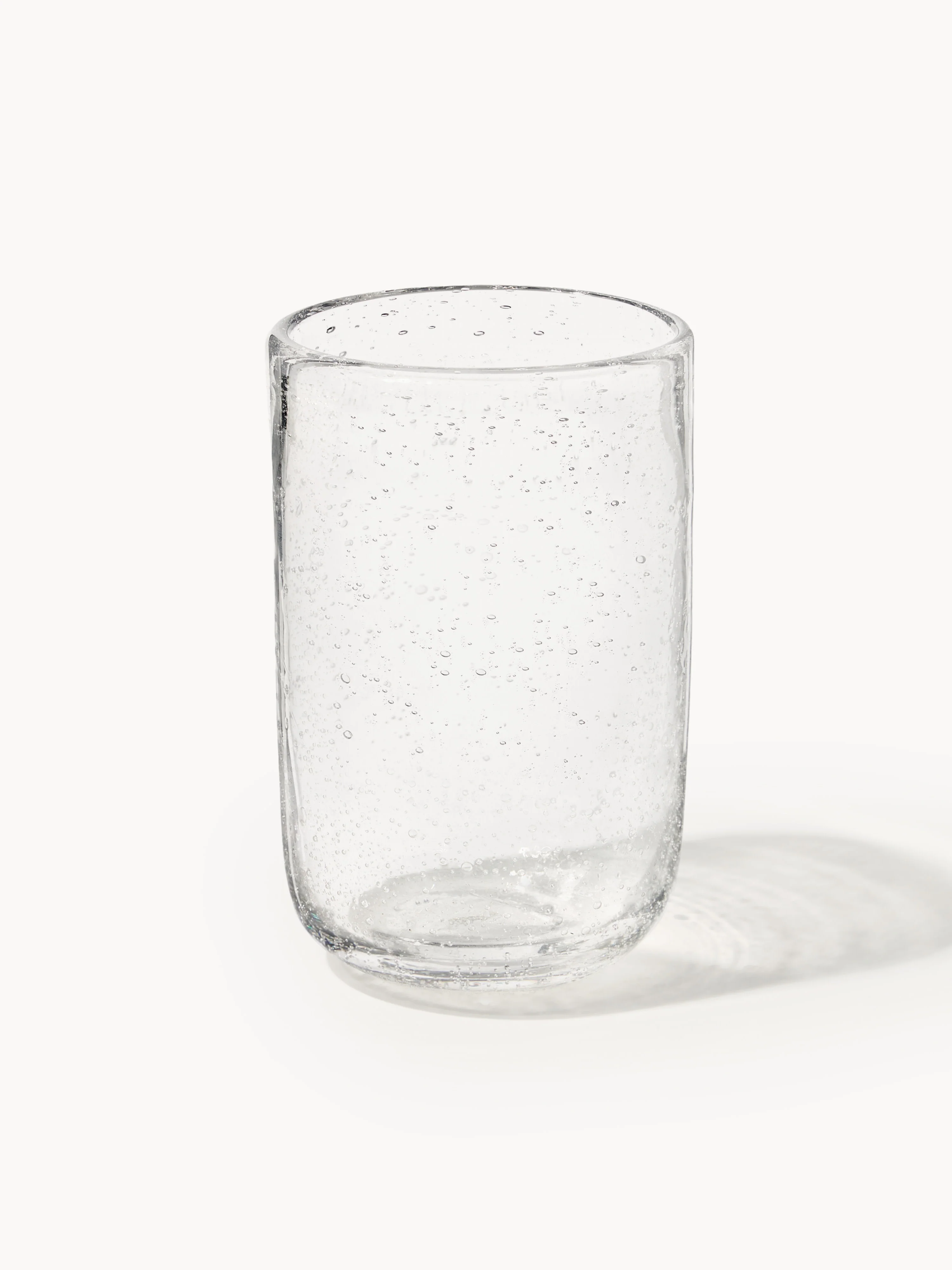 Mundgeblasene Longdrinkgläser Hippolyte mit Luftbläschen, 4er-Set