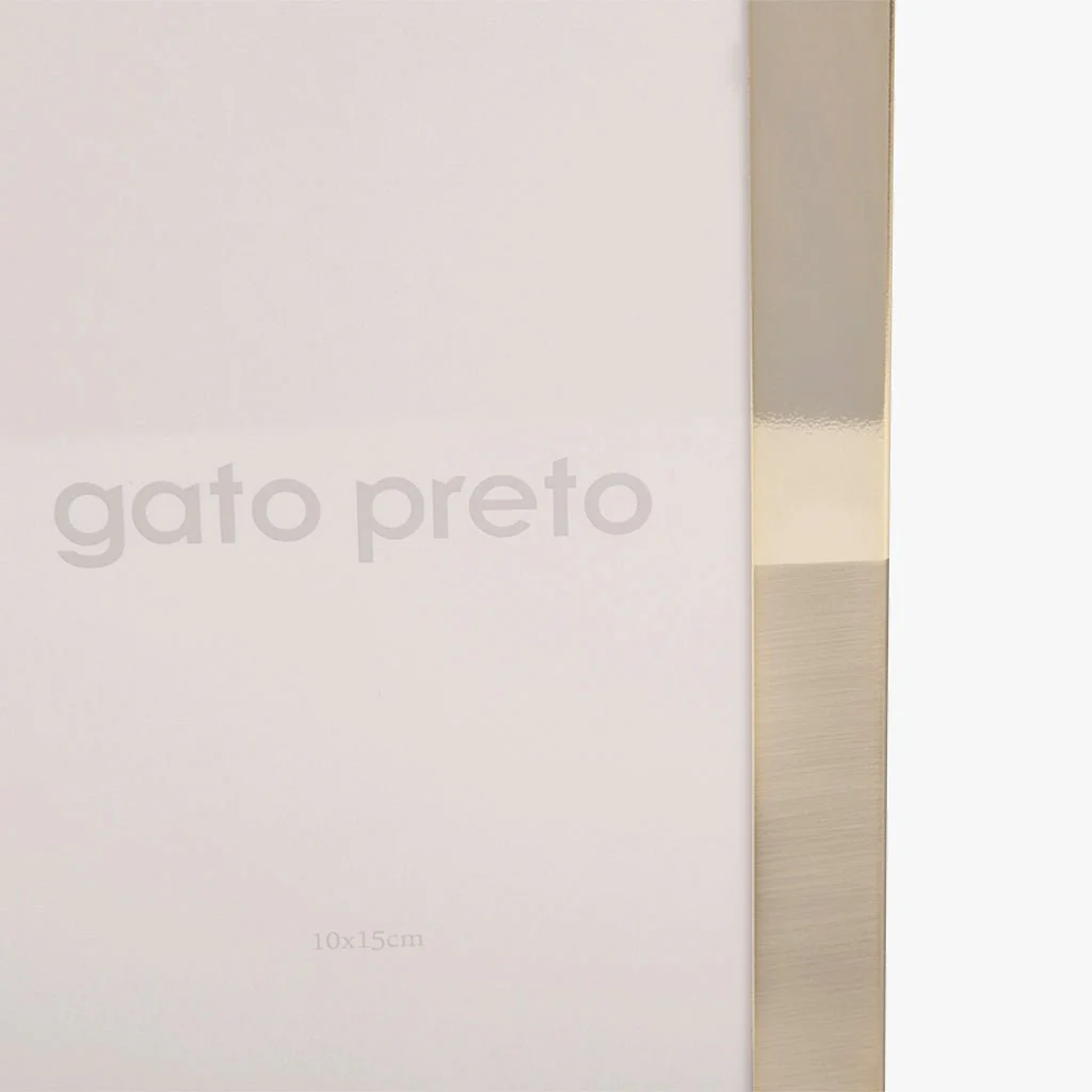 Moldura Tons Dourado 10x15 SHINY & BRUSHED