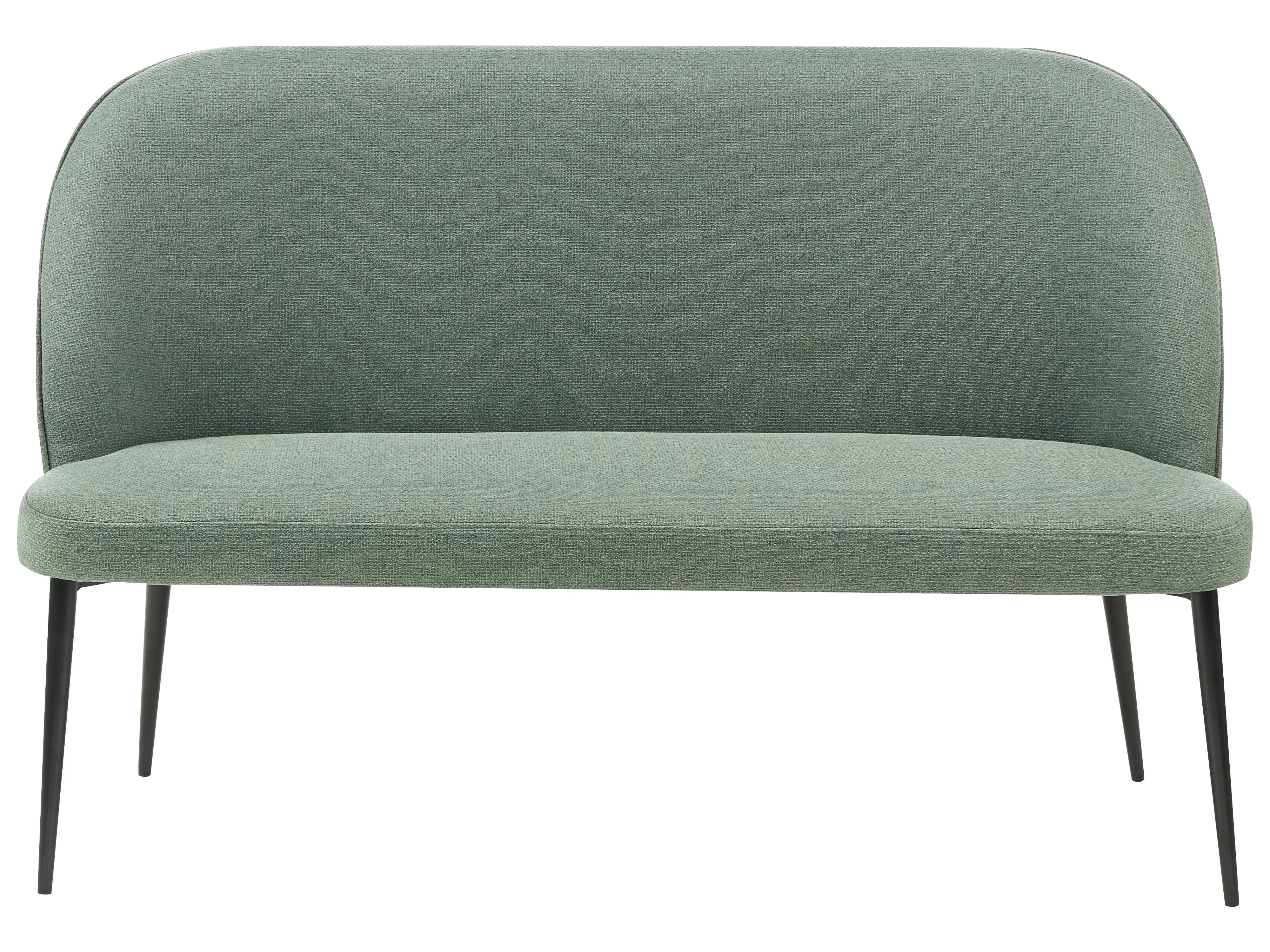 Dining Bench 2 Seater OSBY Fabric Light Green