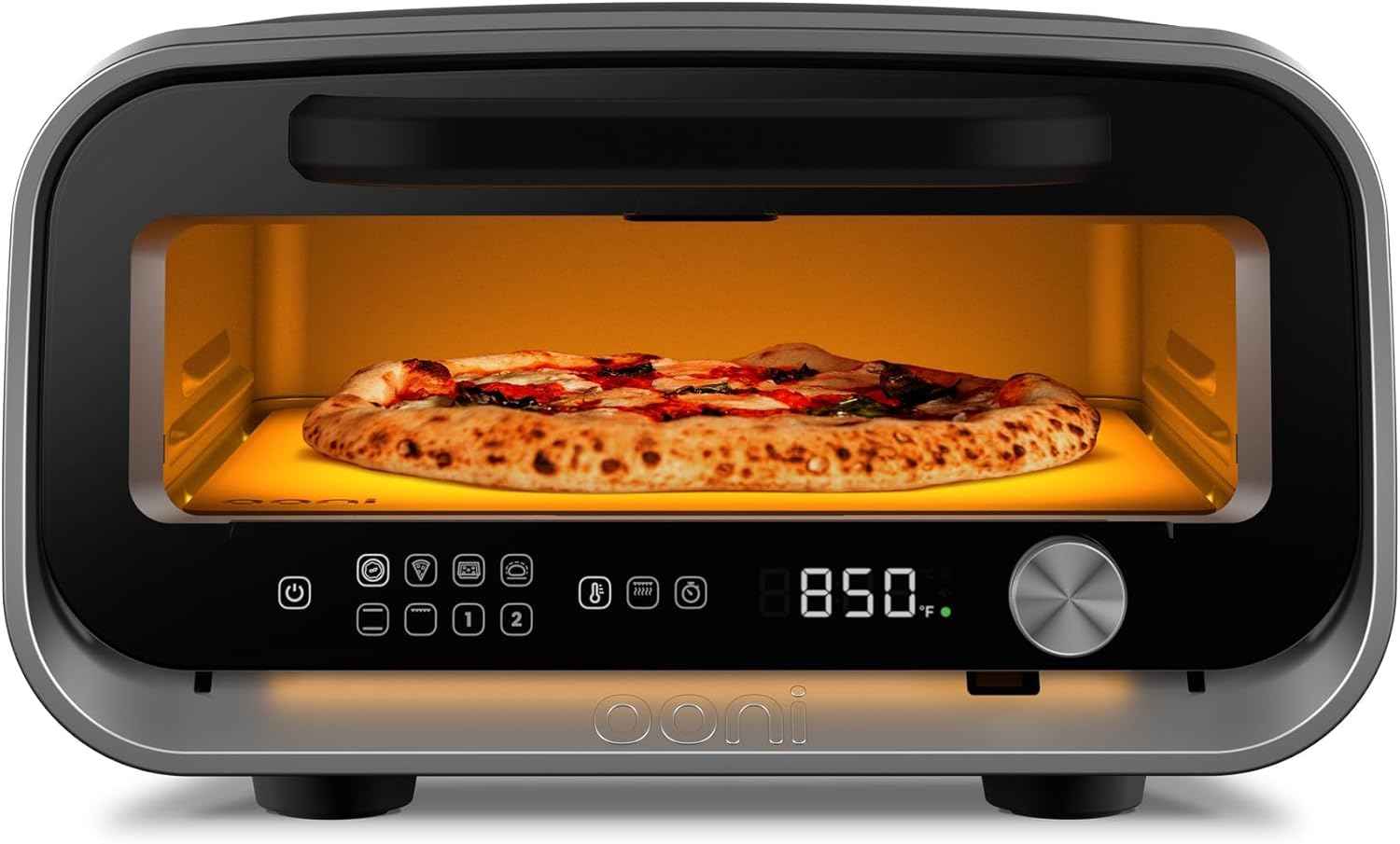 Ooni Volt 2 Electric Indoor Pizza Oven - Versatile Countertop Electric Toaster Oven, Cook 12 Inch Pizzas and More - Charcoal Grey