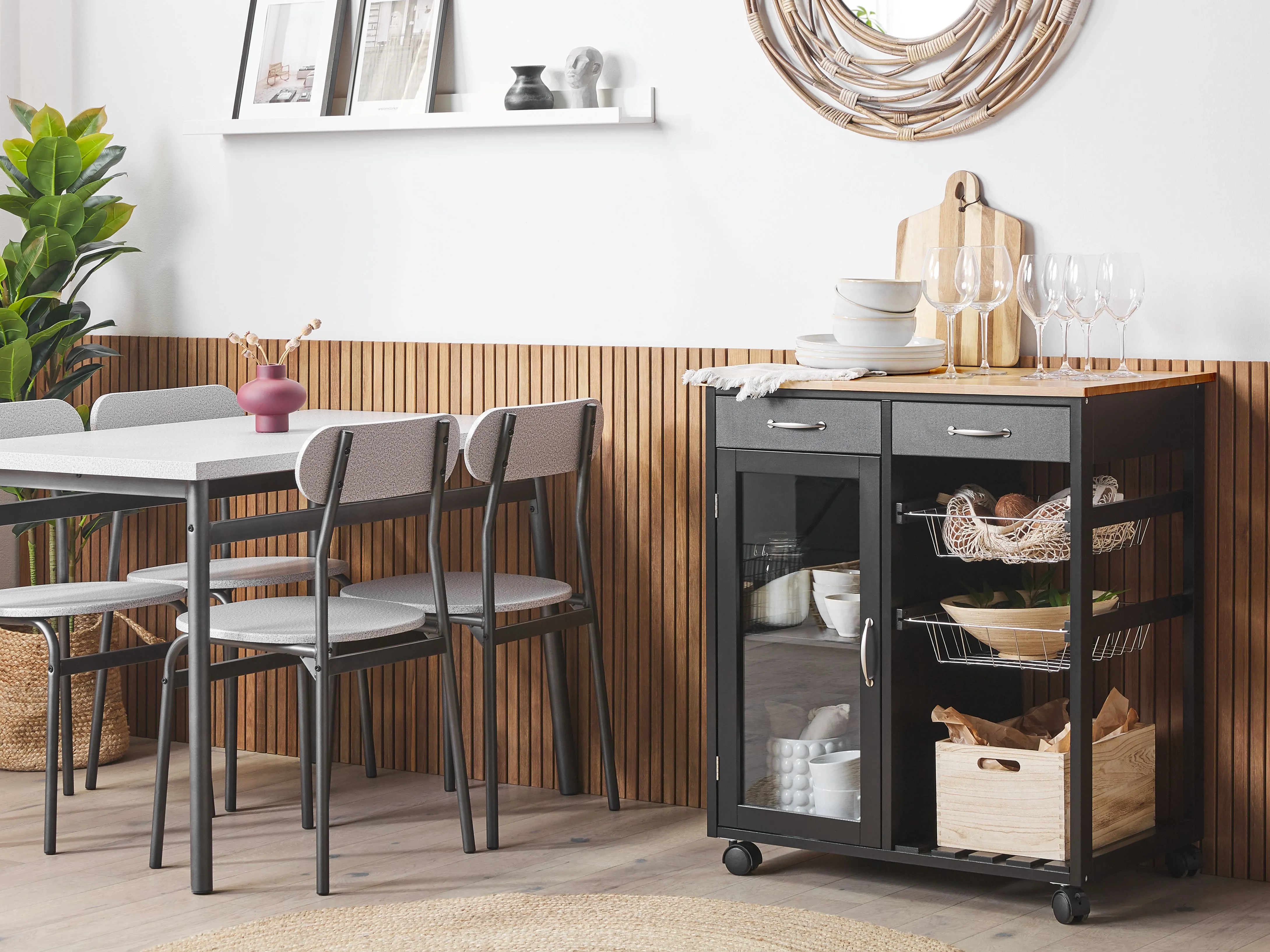 Kitchen Trolley BOVES Black
