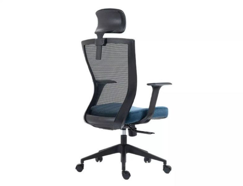 Fotel biurowy Q-328H czarny/niebieski