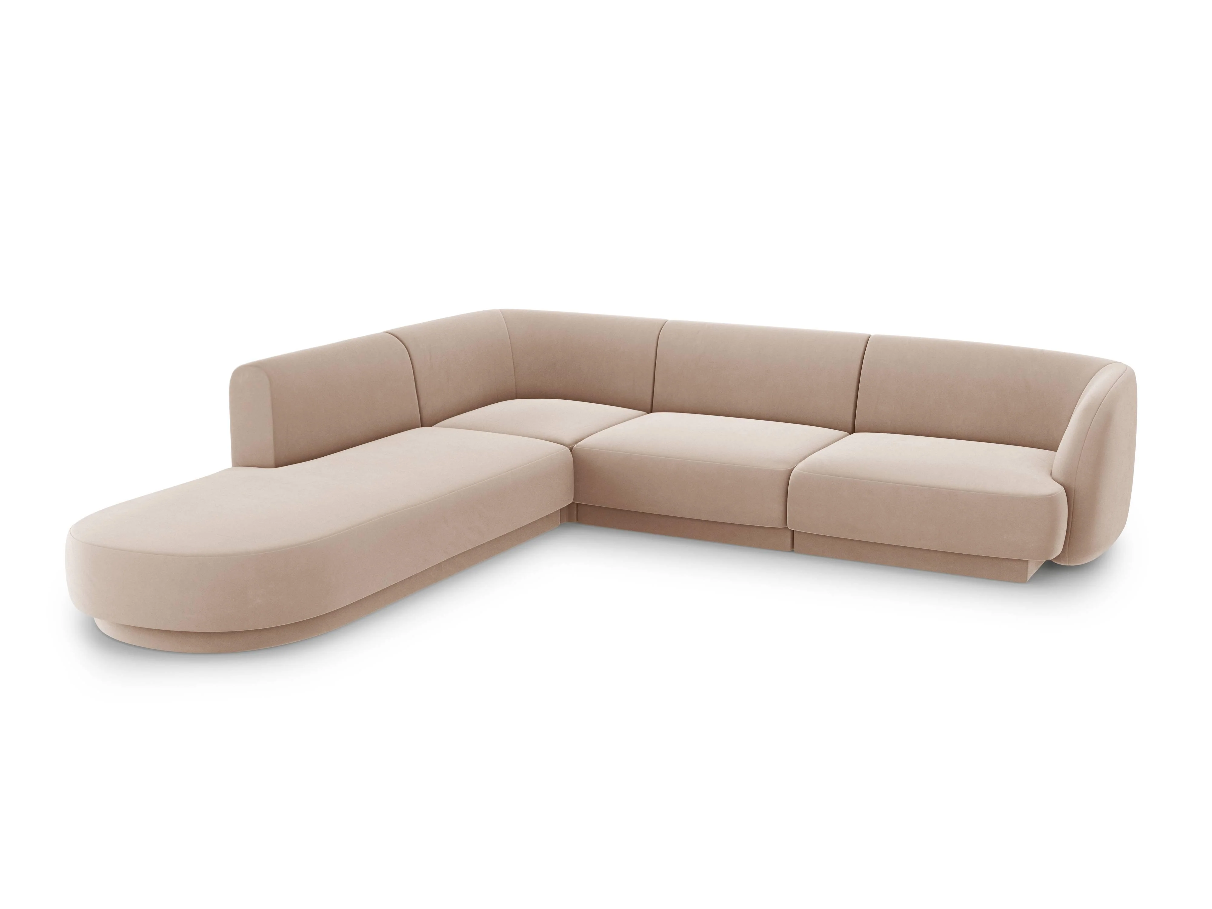 6-zits hoekbank Miley links velvet