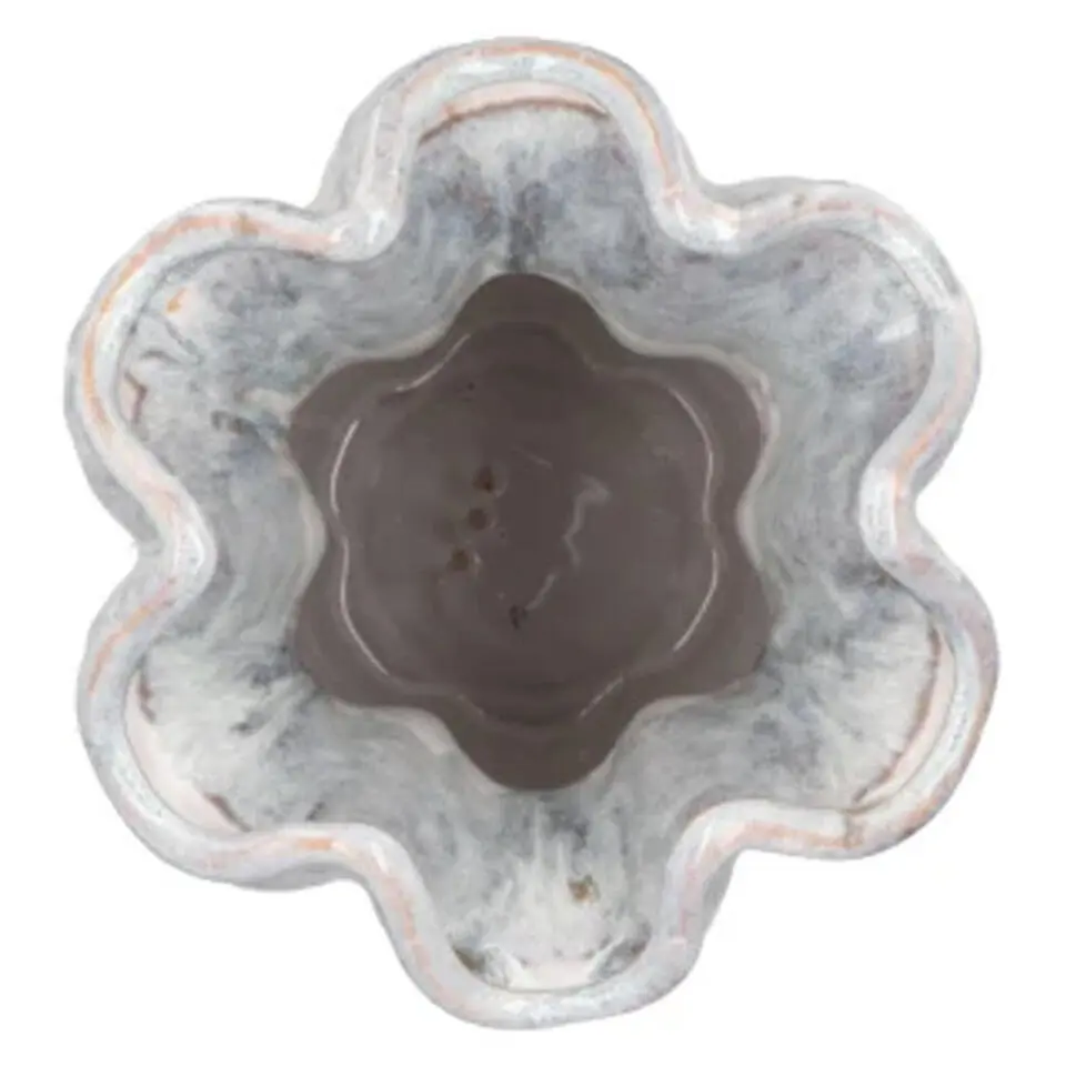 DK Design Bloemenvaas Inga Driss - 15 x 20cm - unieke glazuurlook