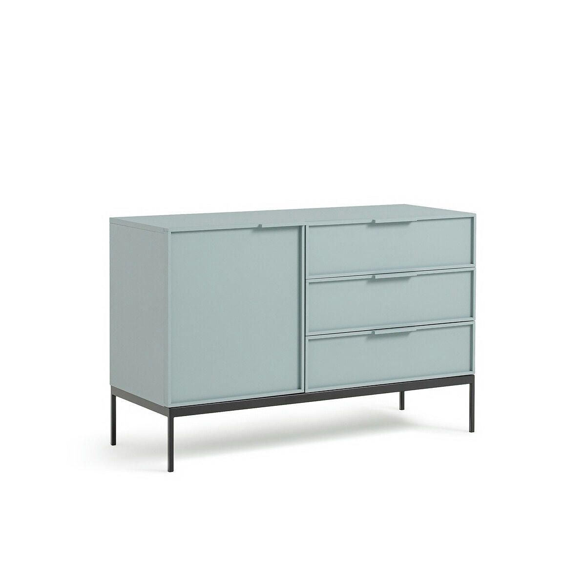 Buffet bas, 1 porte 3 tiroirs, Vati