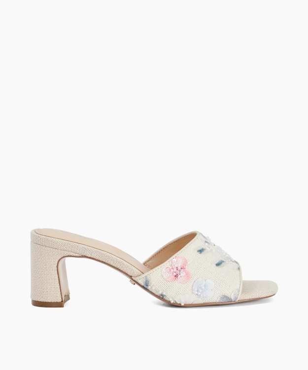 Madira Natural - Mid Height Mules