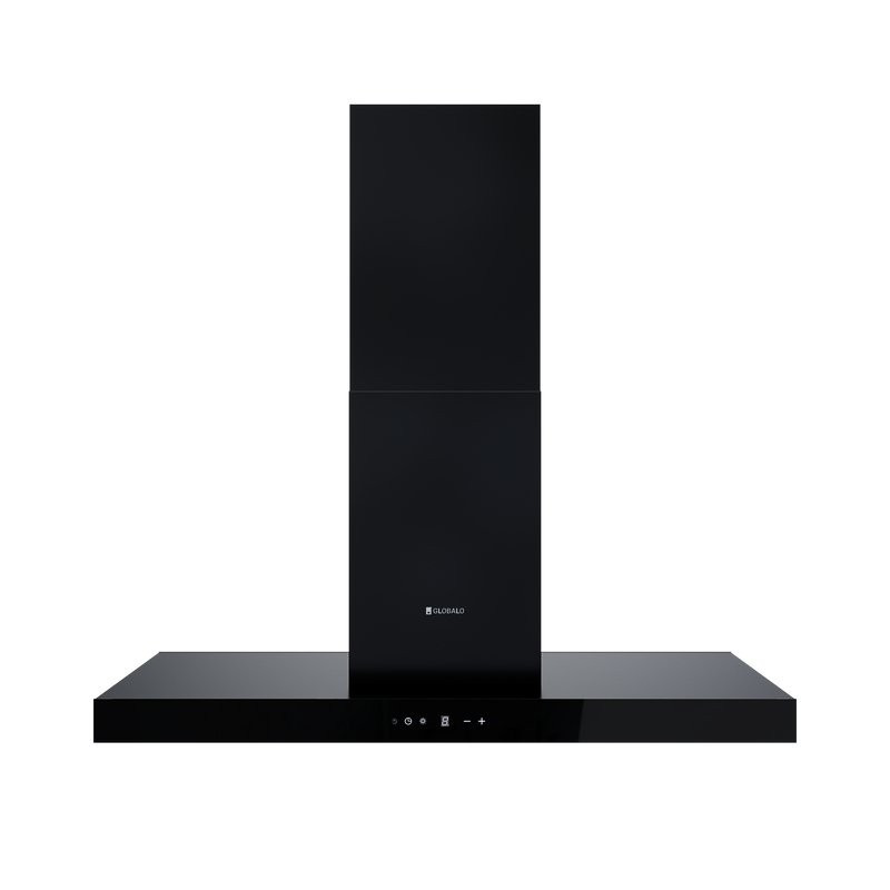 Okap wyspowy GLOBALO LONATIO ISOLA 90.2 black 450 m3/h 90cm