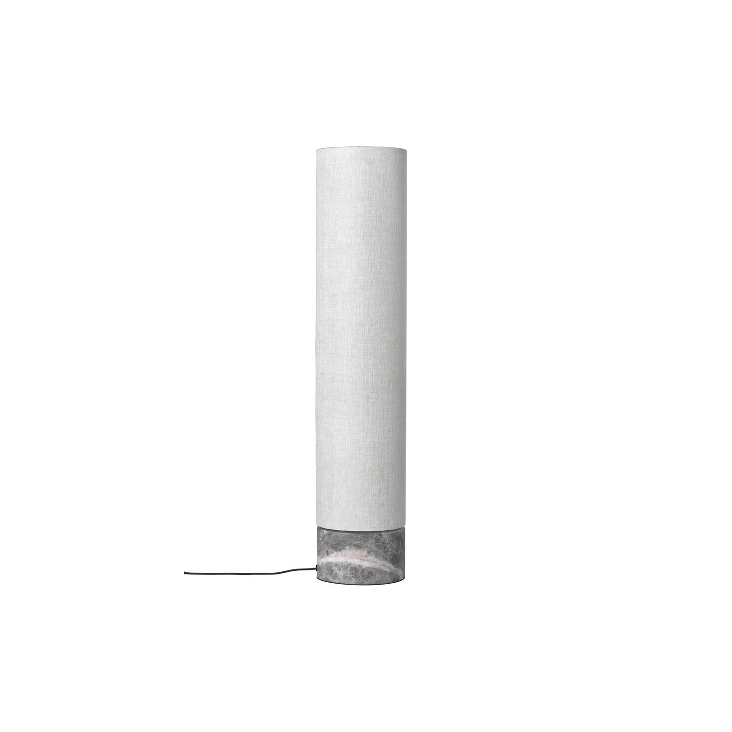 Unbound Floor Lamp, grey marble/canvas