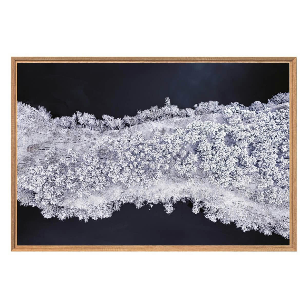 NATURE ÉVASION - Tableau mural encadré vue d'en haut 65x97 cm