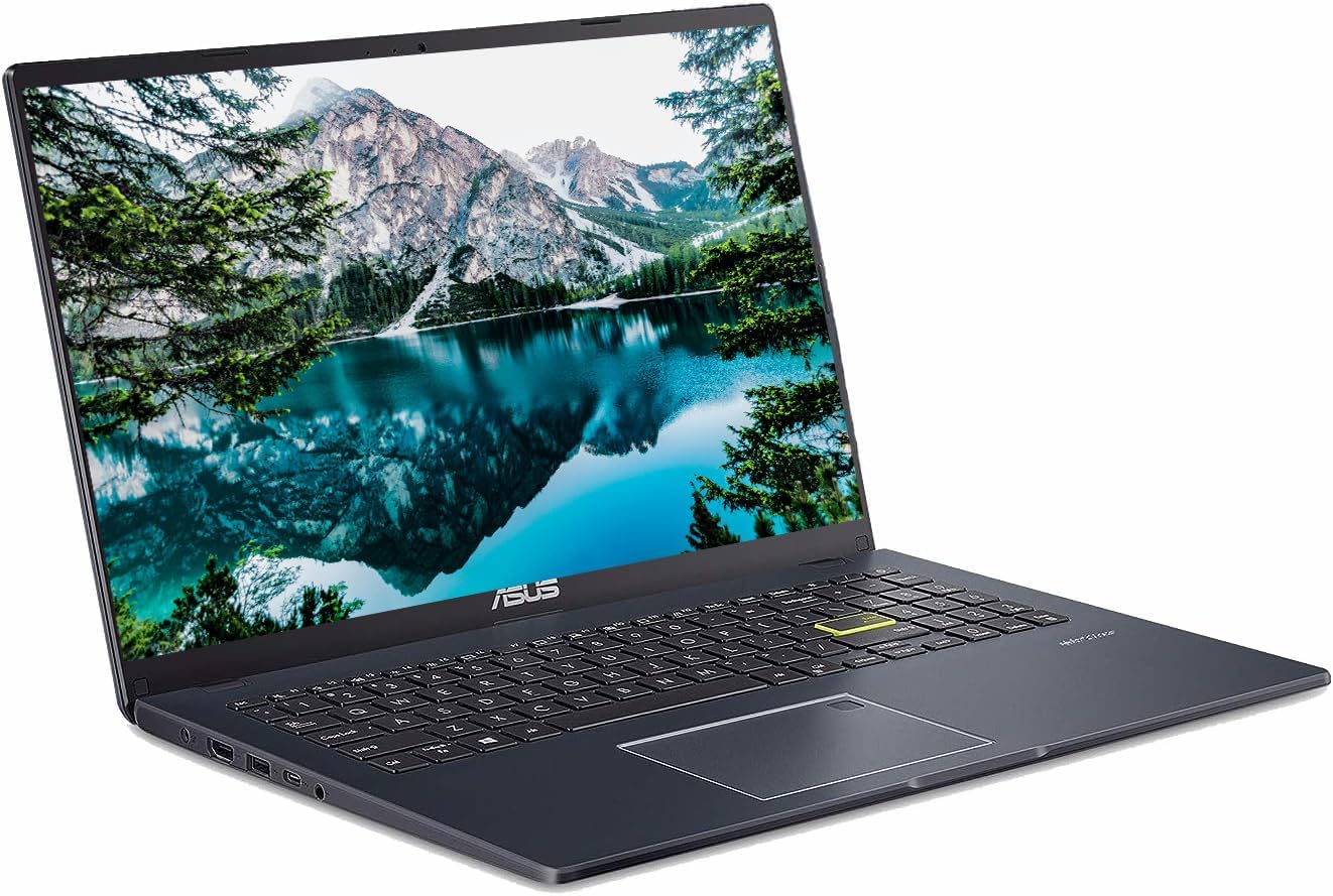 ASUS Lightweight 15.5 Full HD Laptop  Windows 11 Home OS  Intel Celeron Processor Up to 2.76GHz  4GB LPDDR4  128GB SSD  Backlit Keyboard  Star Black (Renewed)