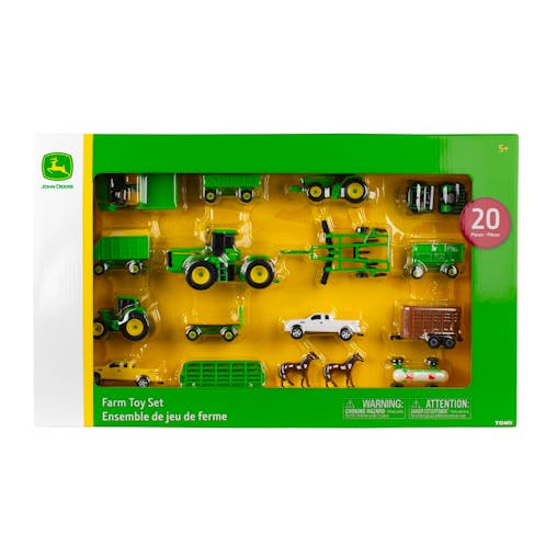 John Deere Vehicle Farm Playset - 20 Piece Set 5y