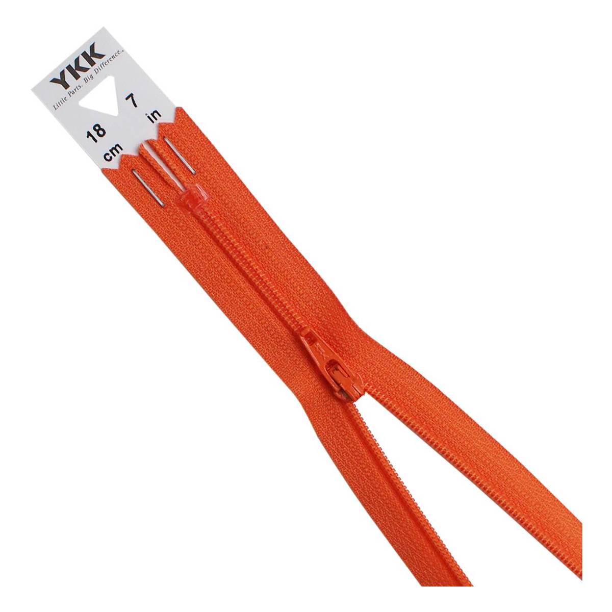 YKK Orange Dress and Skirt Zip 18cm