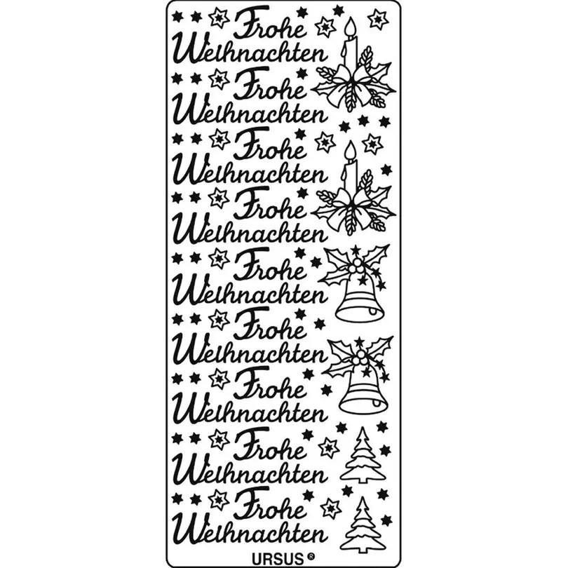 Sticker Frohe Weihnachten