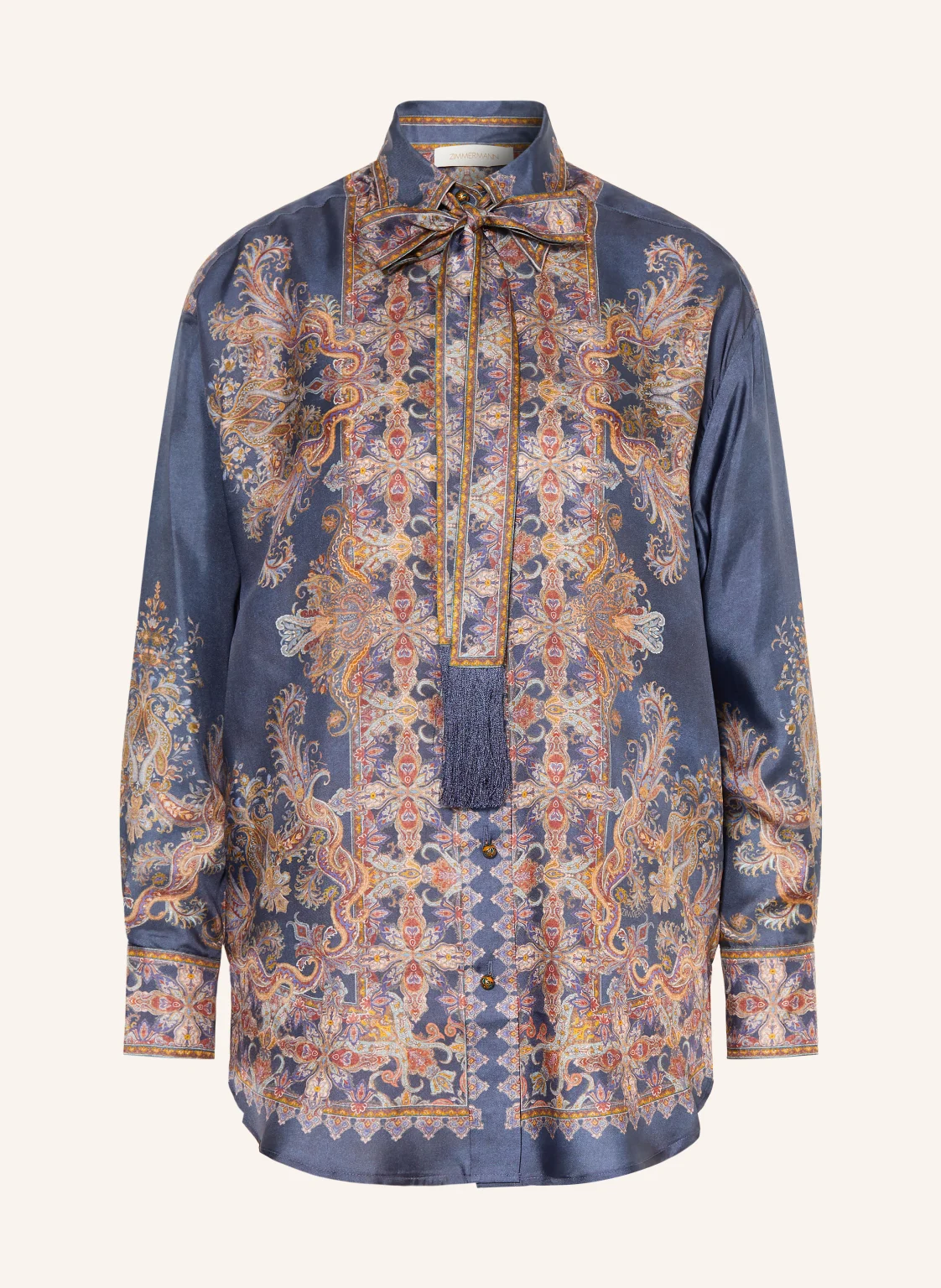 ZIMMERMANN Hemdbluse VALIANT aus Seide mit abnehmbarer Schluppe