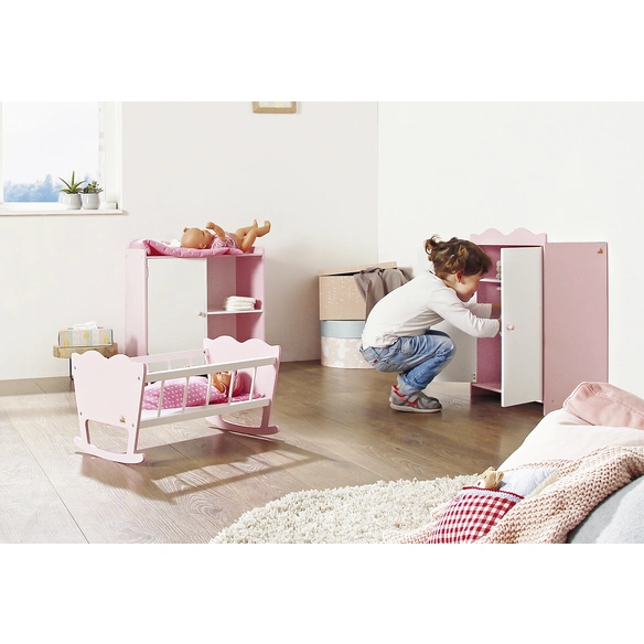 Puppenschrank »Jasmin«, BxHxT: 45 x 62 x 27 cm, für Kinder ab 2 Jahren