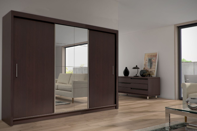 Szafa PESO 250 z Lustrem Wenge