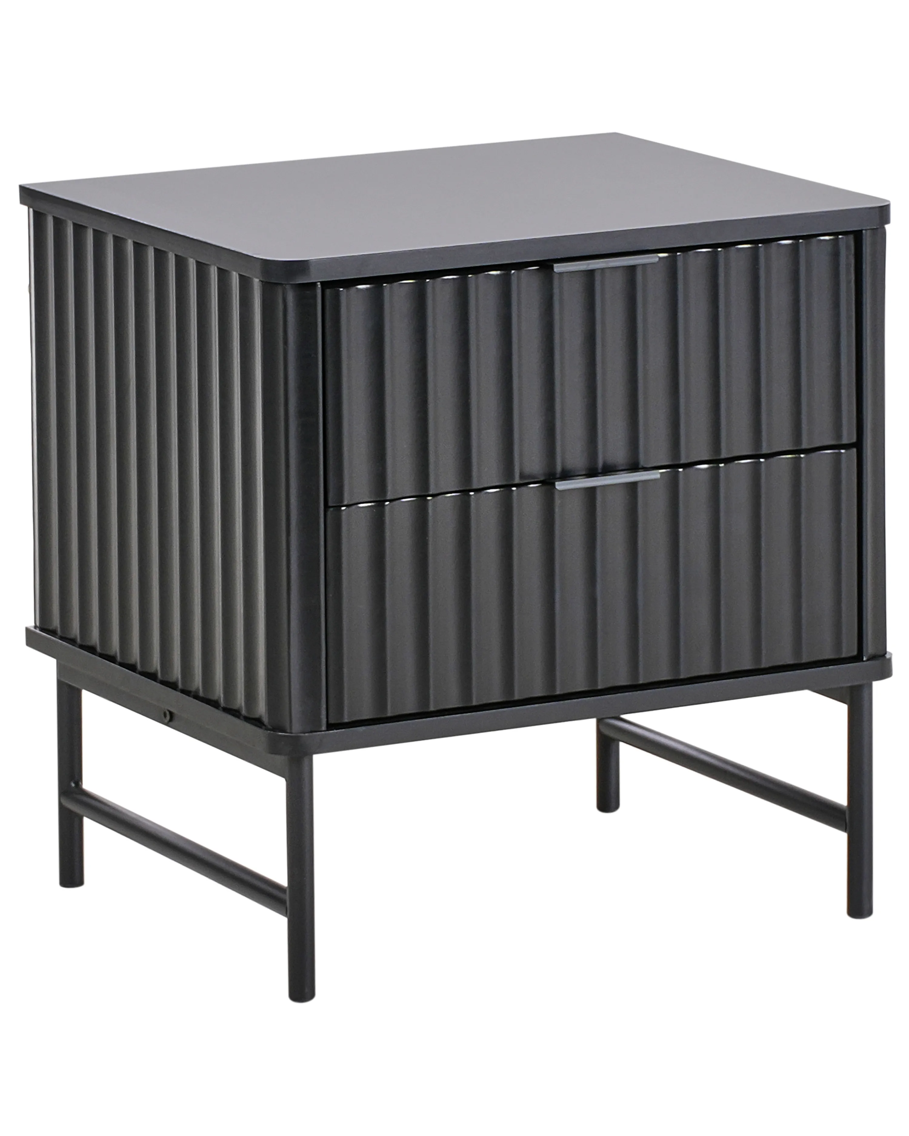 6 Drawer Chest GLASTONBURY Black