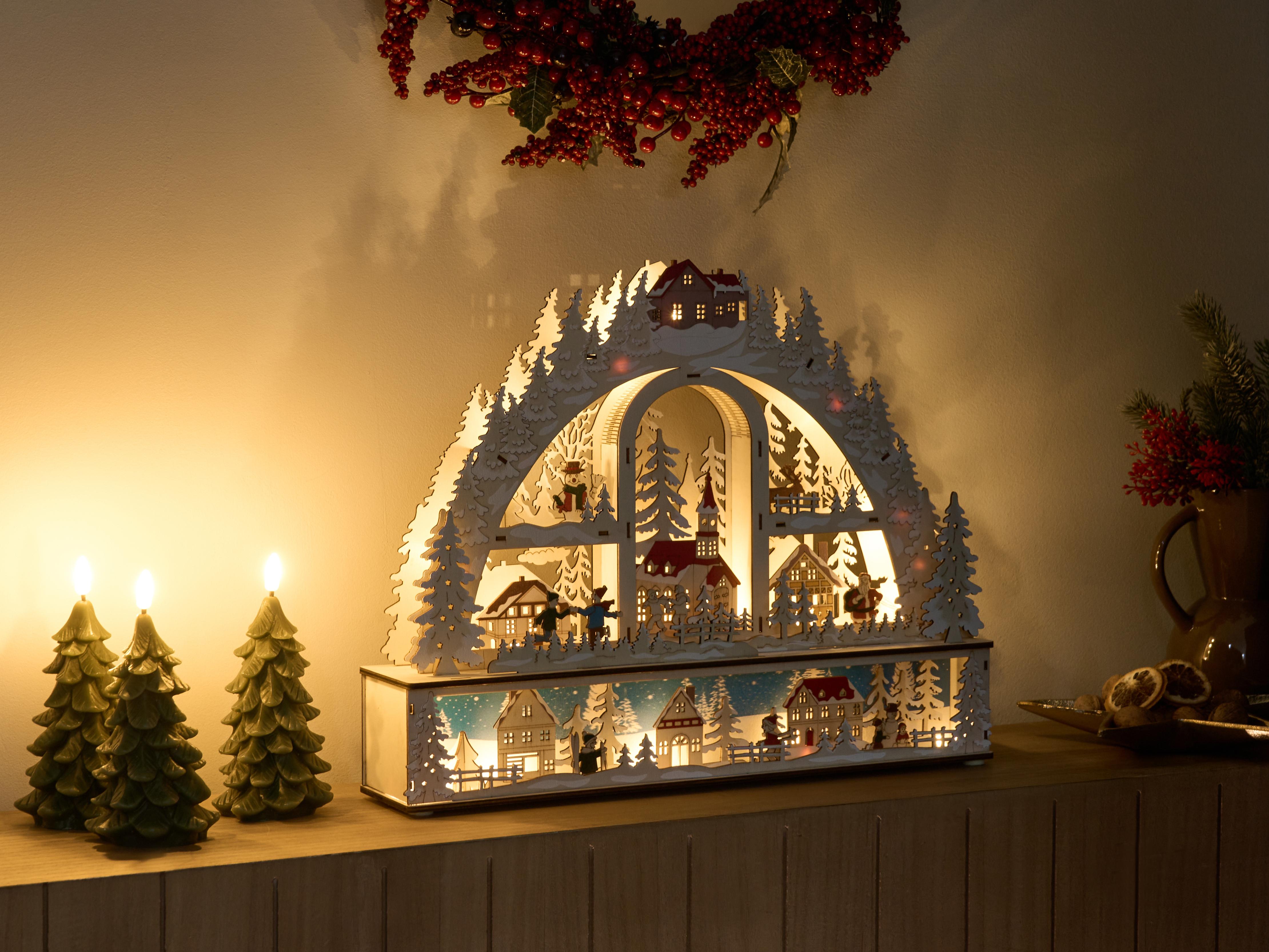 Christmas Decoration LED NORSJO 36 cm Light Brown