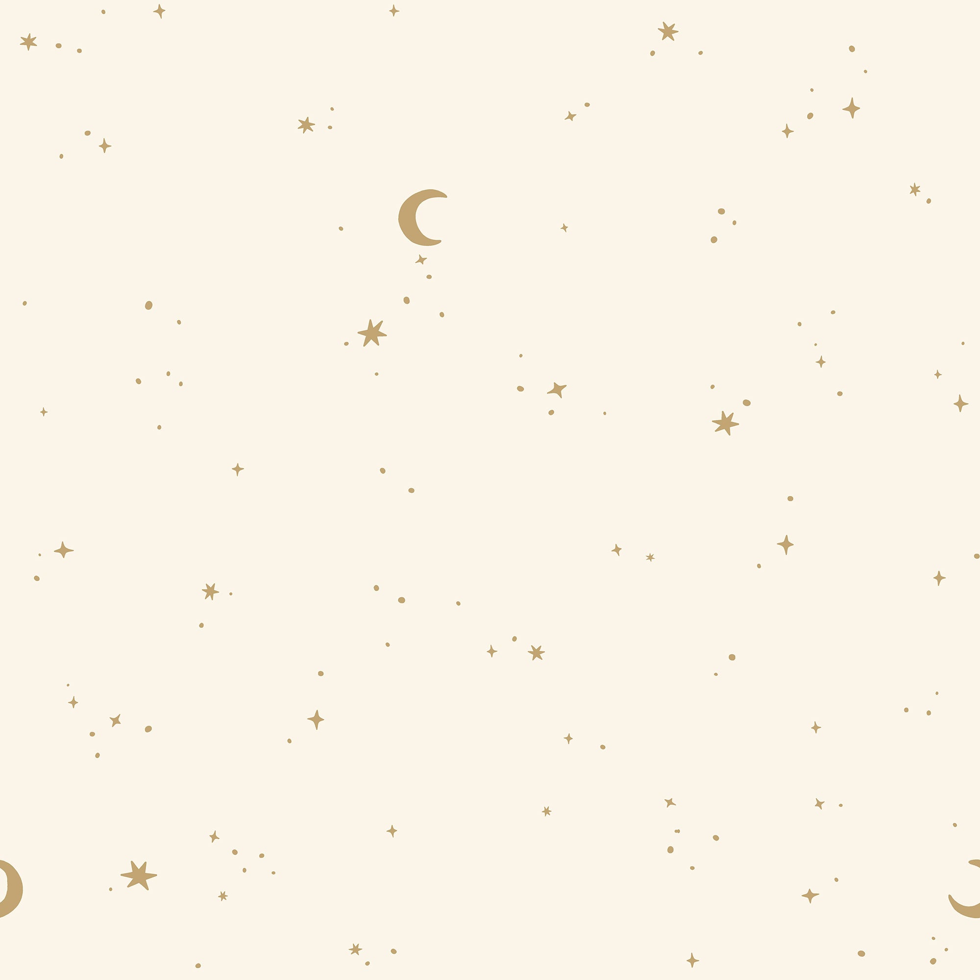 Little Dutch Vliesbehang - Moon and Stars - 1000x53