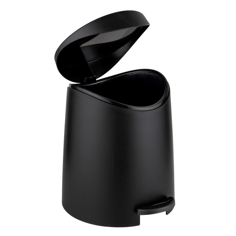 Poubelle à pédale Portes noire 3 L WENKO