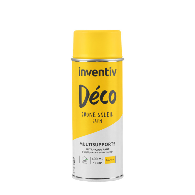 Peinture multisupports Déco soleil satin 0,4 L INVENTIV