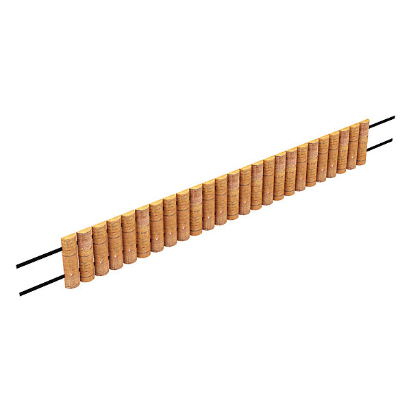 Palissade Rotta bois de pin 150 x 20 cm en.casa