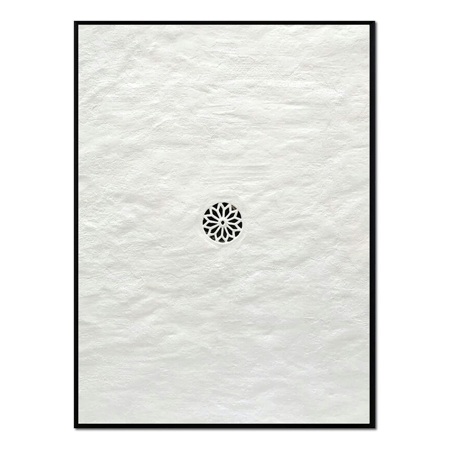 MINIMALISMO - Affiche avec cadre noir -  texture des murs - 50x70