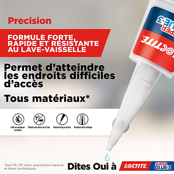 Colle Superglue-3 Précision Max Loctite 10g