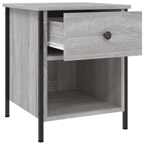 NNEVL Bedside Cabinets 2 pcs Grey Sonoma 40x42x50 cm Engineered Wood