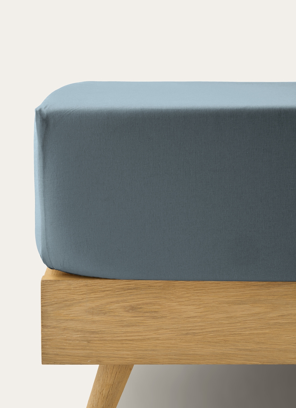 DRAP HOUSSE EN COTON POUR 2 LITS JUMEAUX Bleu ORAGE