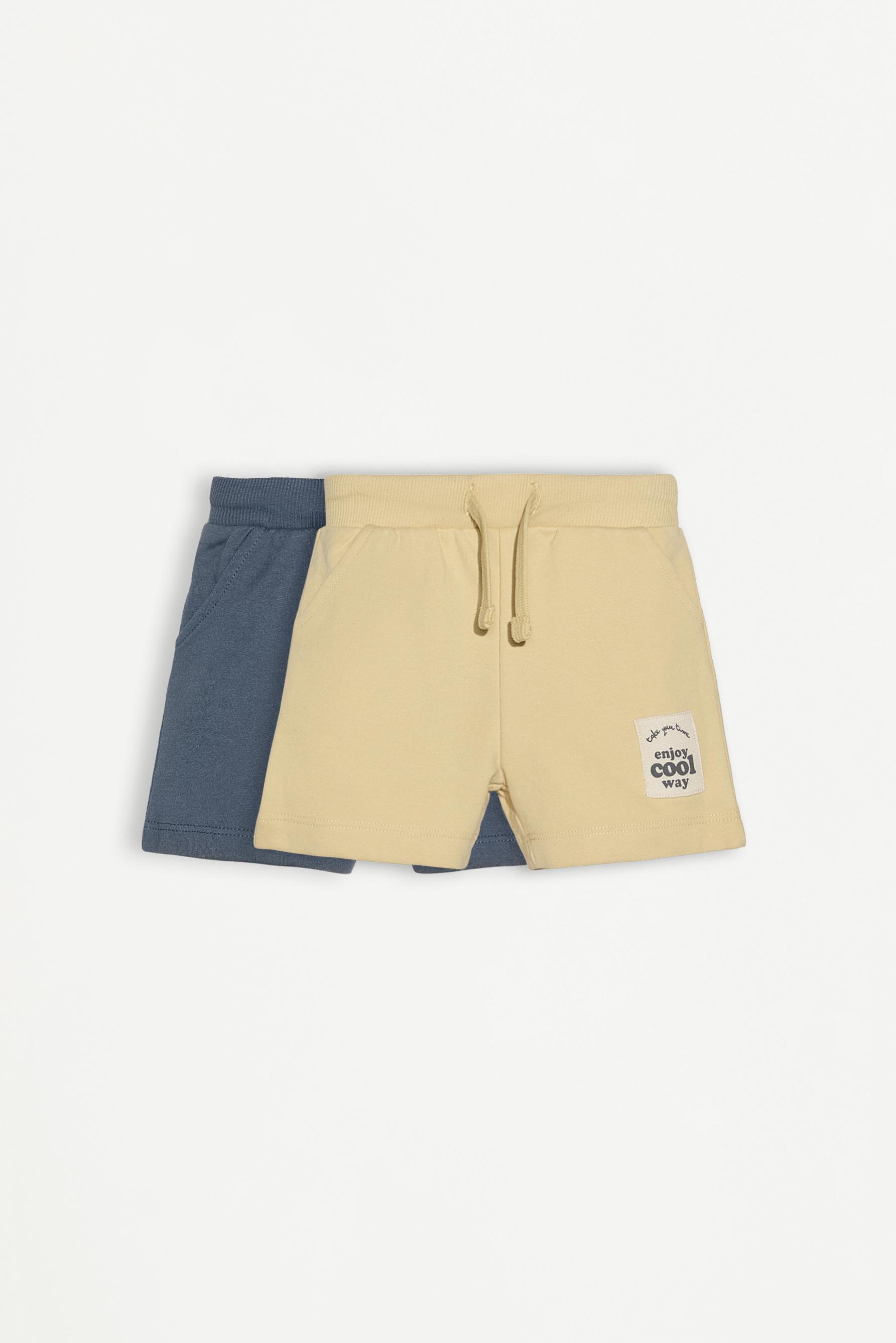 Pack 2 bermudas felpa lisas