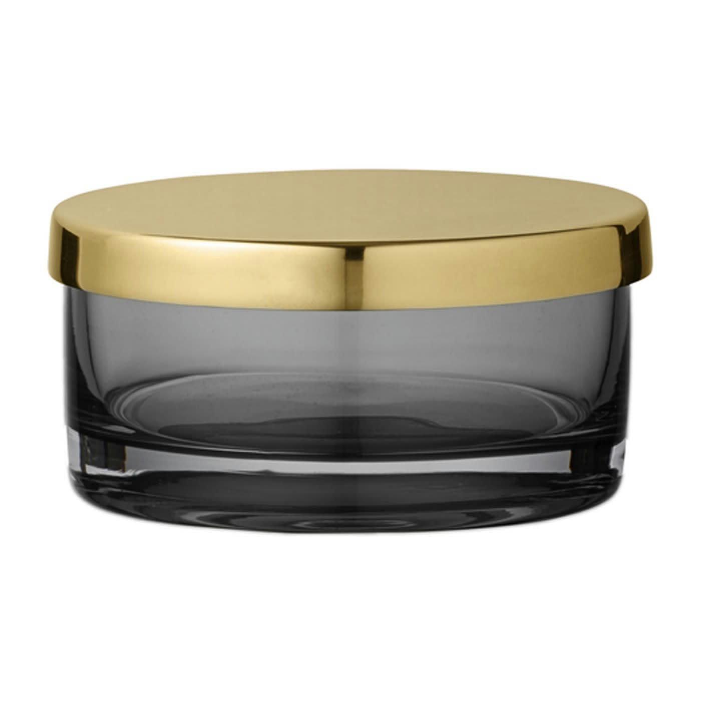 TOTA - Boîte verre et laiton D9cm