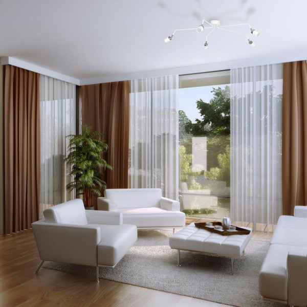 Lampa sufitowa biała chromowana JOKER 5xGU10x40W wym: 30x132x132 cm Milagro