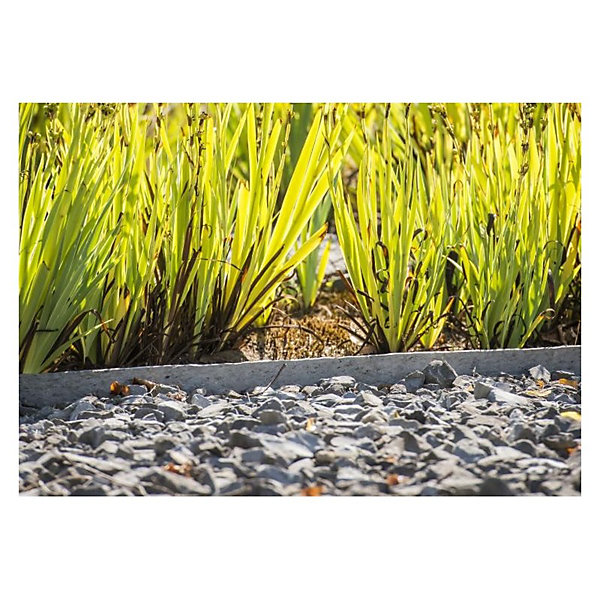 Bordure de jardin droite 1,2 m x 14 cm - Brun