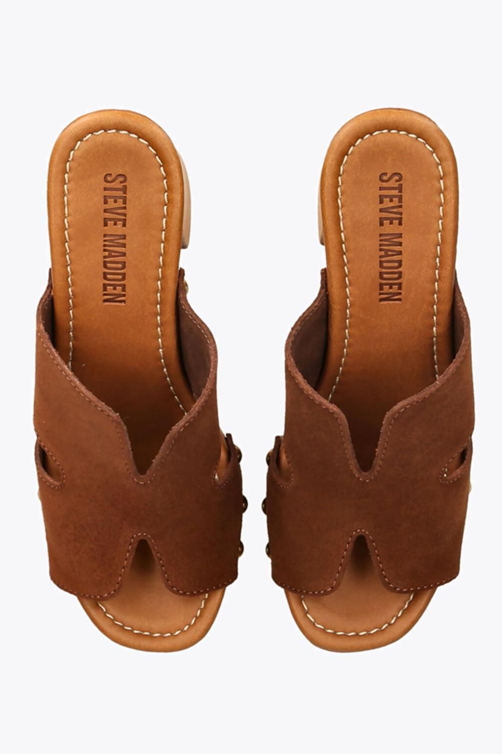 STEVE MADDEN Sunkissed Brown Suede' Suede Heels