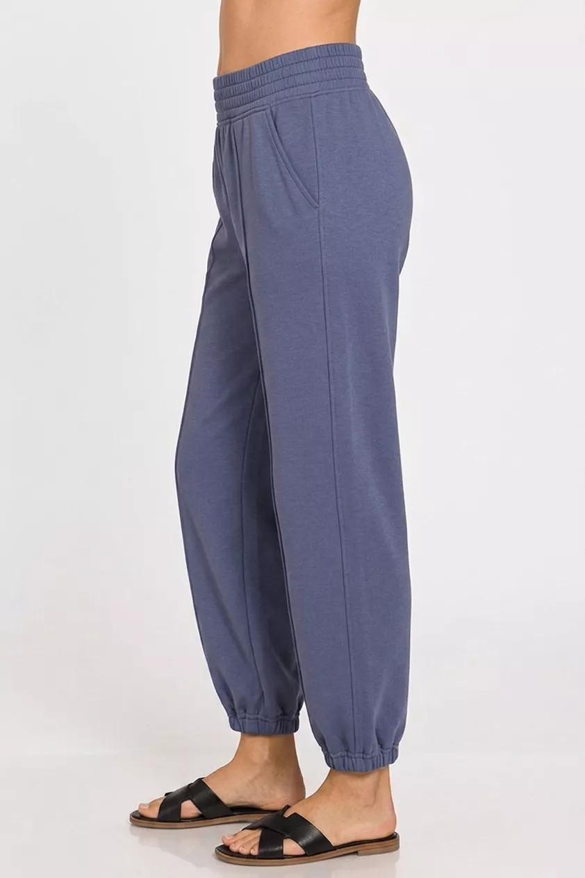 Scuba Elastic Waist Joggers with pockets