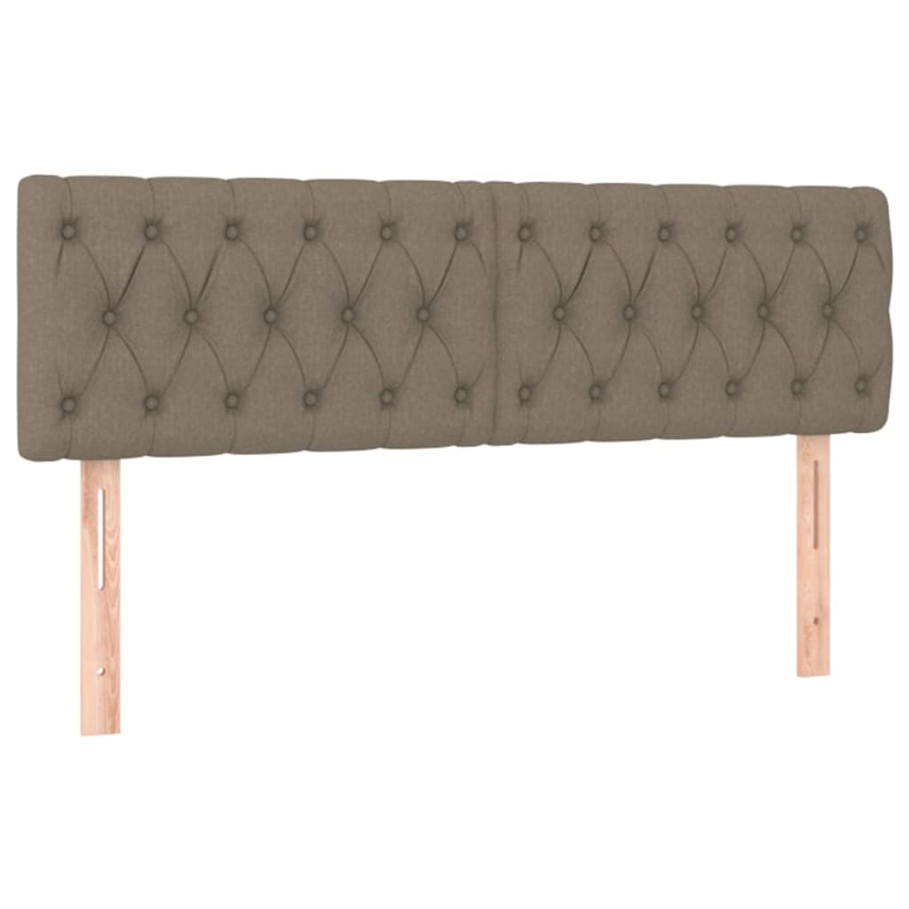 Wezgłowie Taupe 160 cm Tkanina Low vidaXL