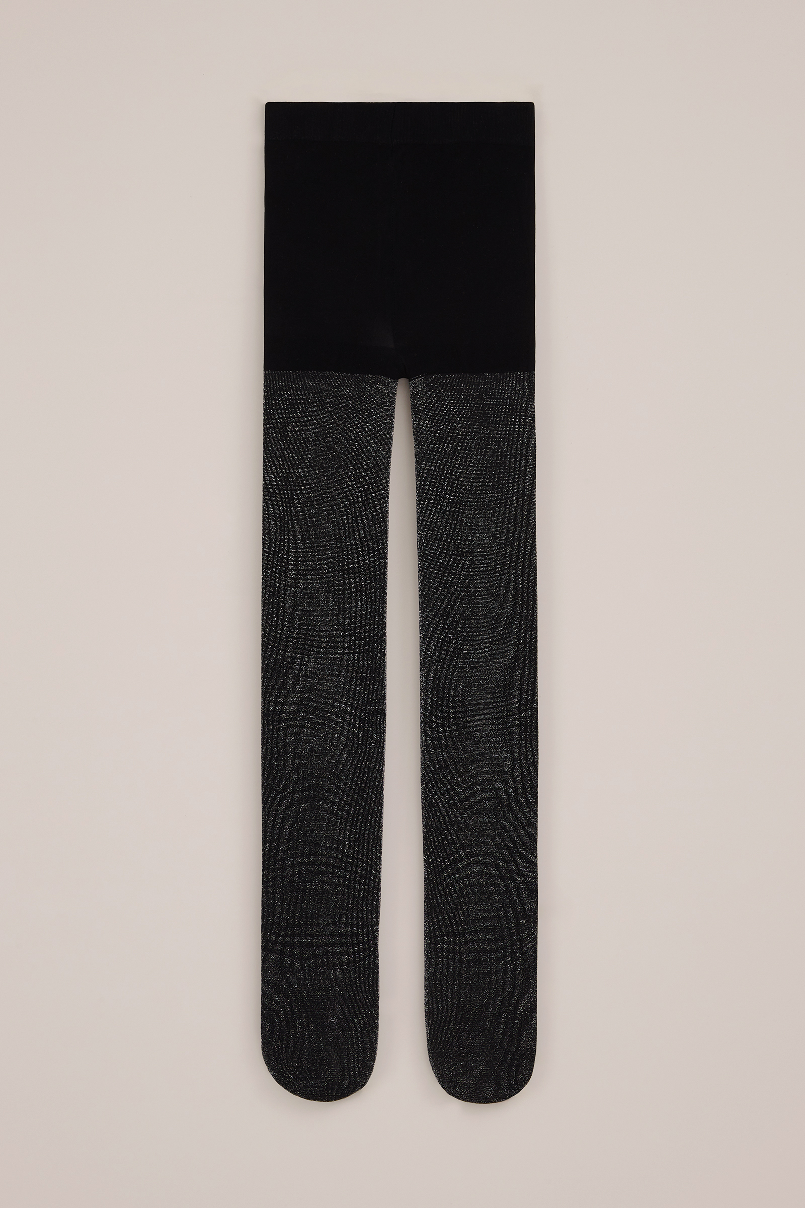 Meisjes panty met glittergaren