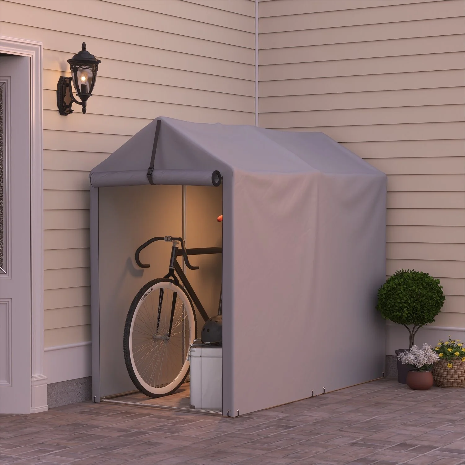 Homall Outdoor 3 x 6 x 5 ft Canopy Bike Carport Storage Shelter