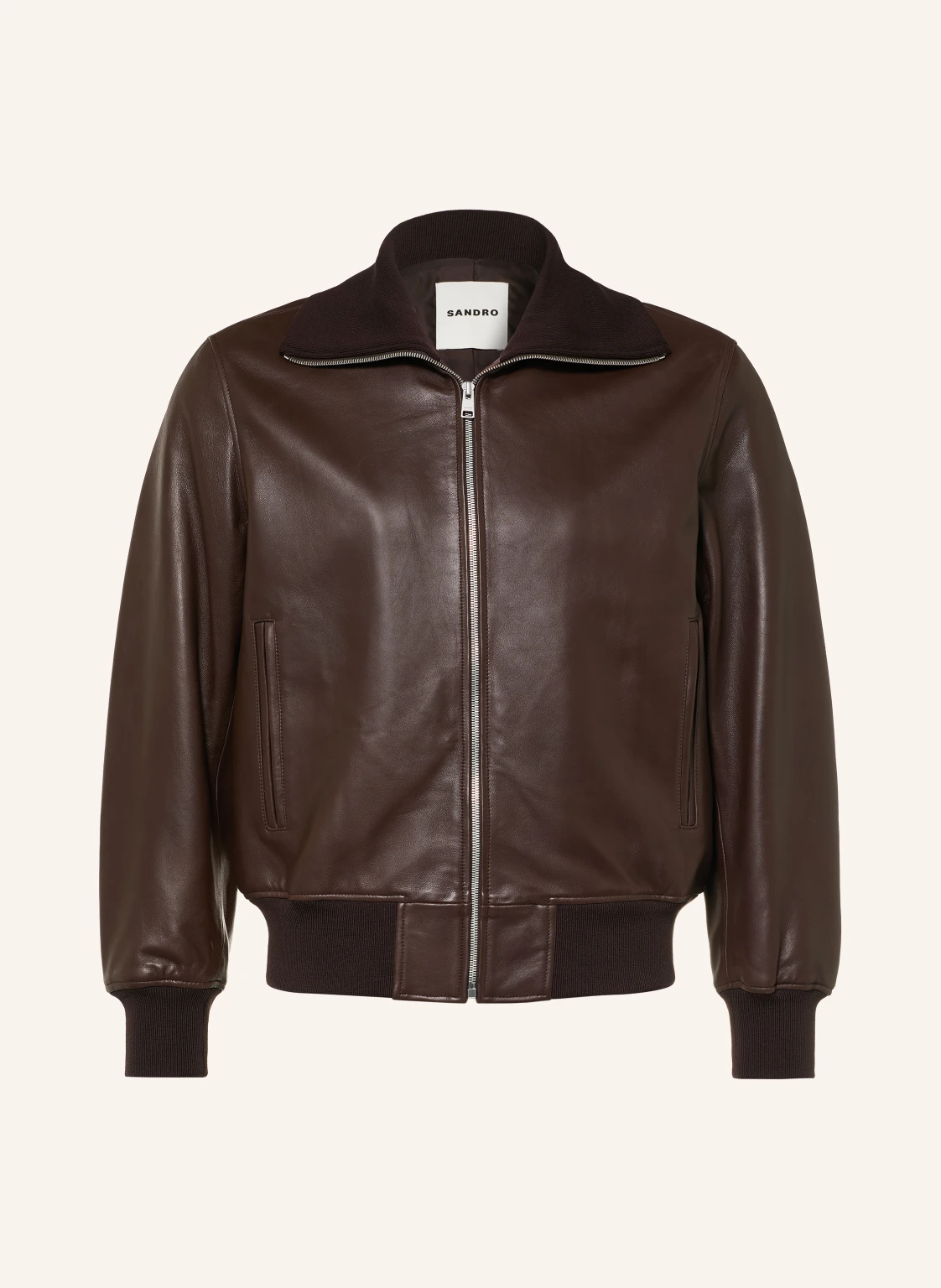 SANDRO Lederjacke