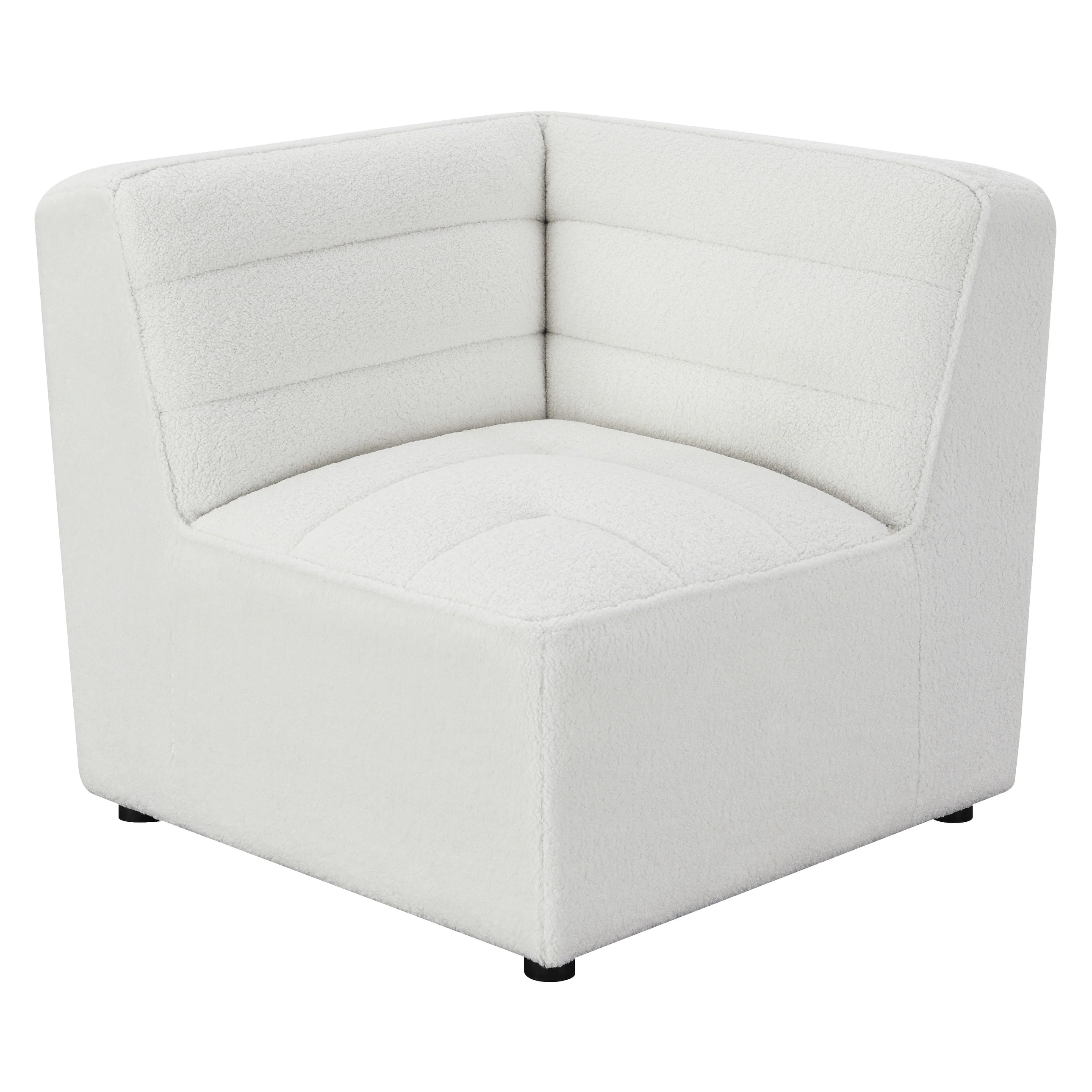 Sunny Natural Upholstered Corner Chair - 37.00 x 36.00 x 32.00