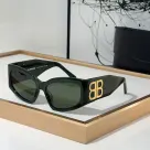 Balenciaga  Mirror leg Logoo Aviator Sunglasses