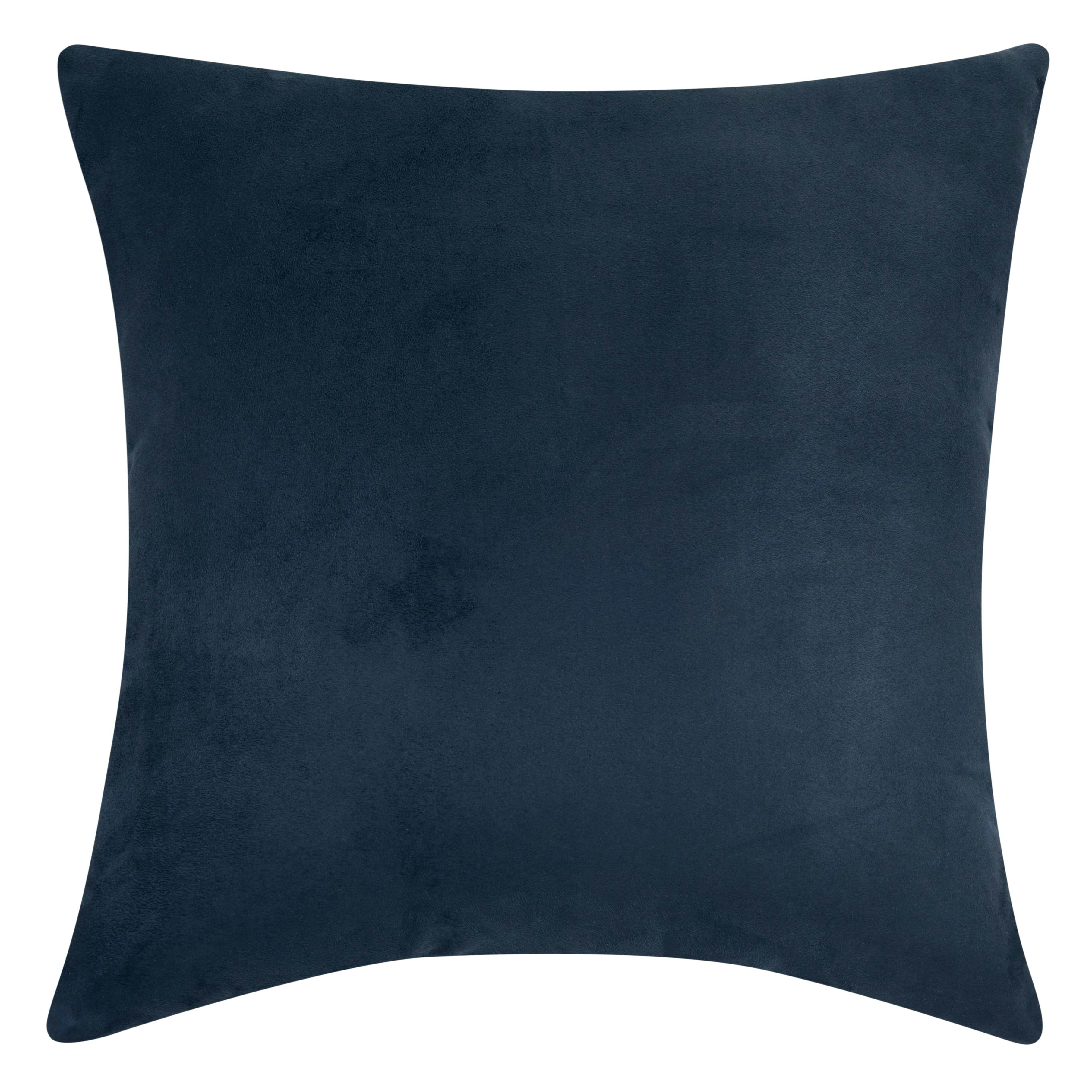 - Coussin en suédine bleu marine 60x60