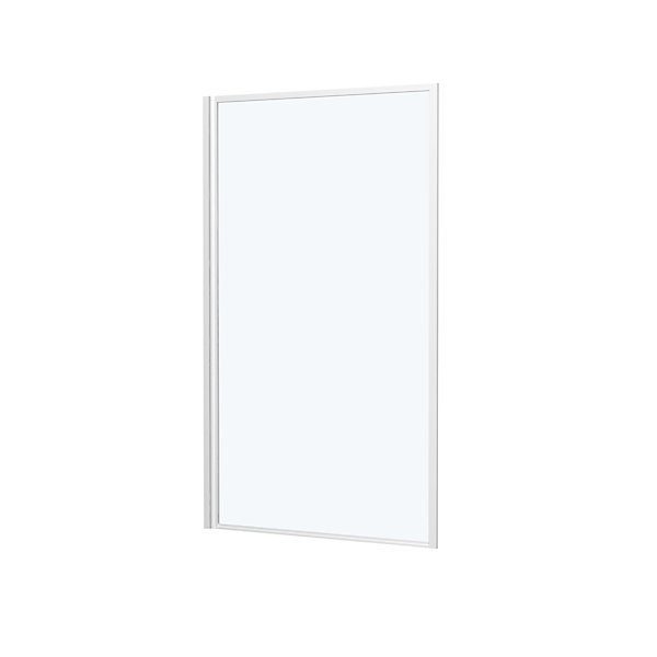 Pare-baignoire 130 x 75 cm blanc Essentiel Galedo
